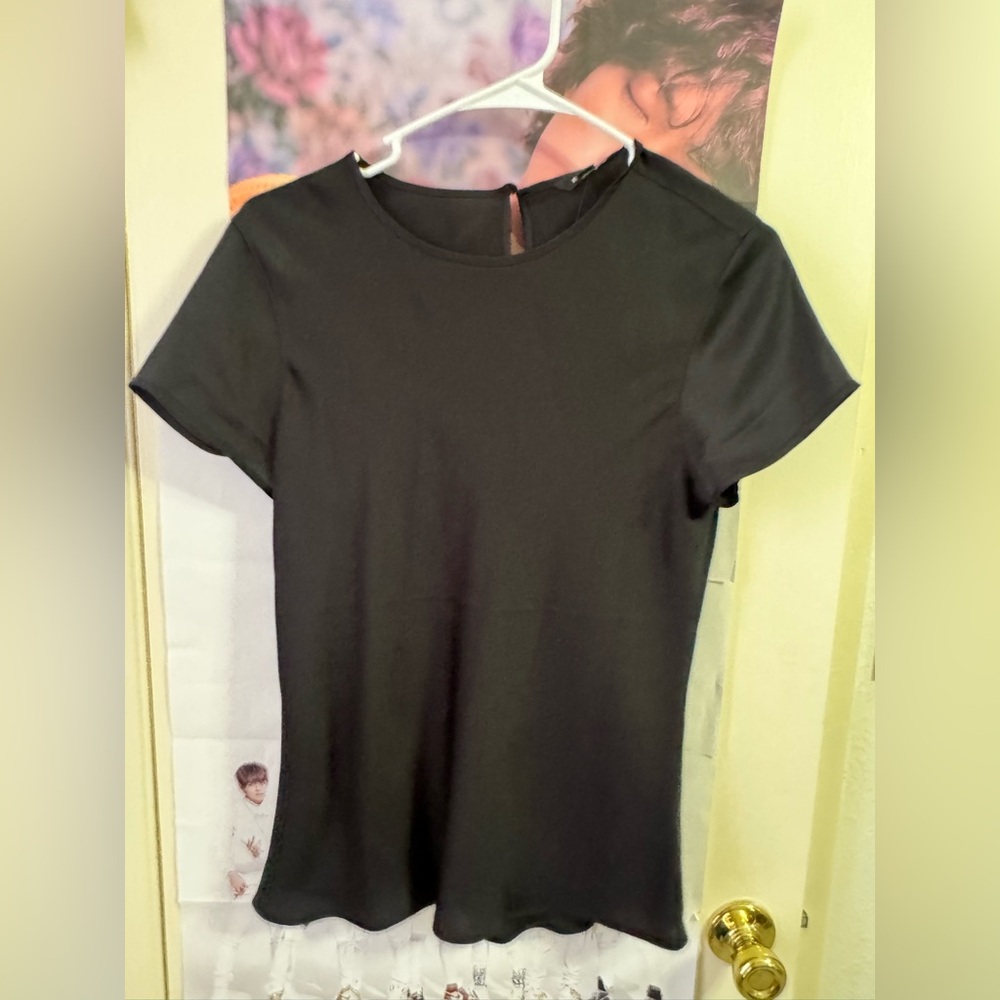 Express Black Short Sleeve Top NWOT